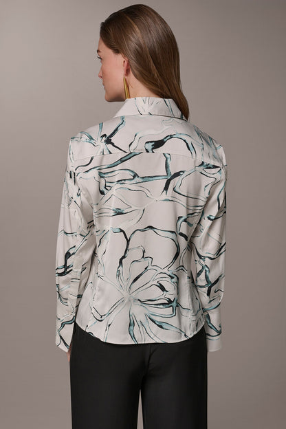 Donna Karan PRINTED BLOUSE