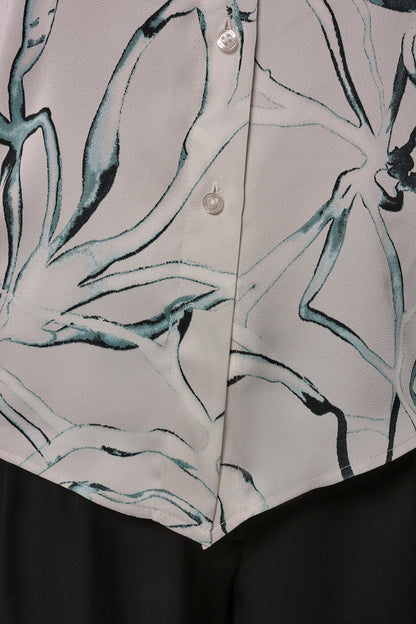Donna Karan PRINTED BLOUSE