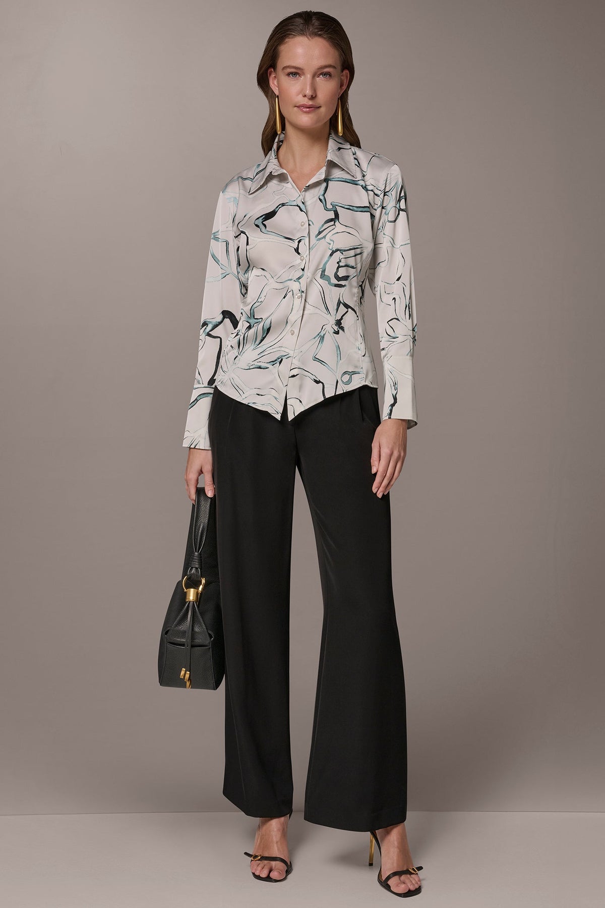 Donna Karan PRINTED BLOUSE