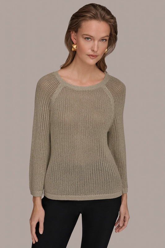Donna Karan BOAT NECK DOLMAN SWEATER