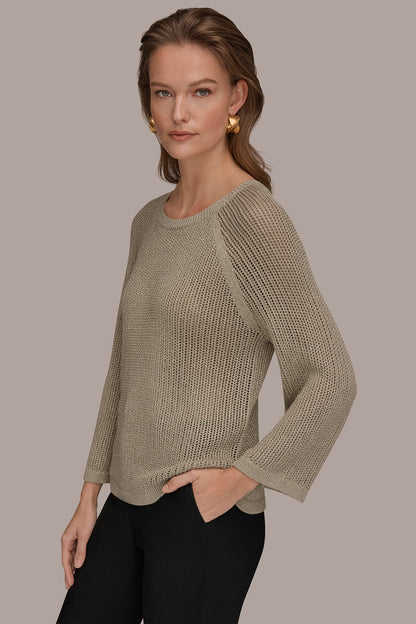 Donna Karan BOAT NECK DOLMAN SWEATER