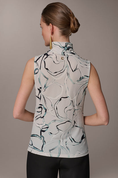 Donna Karan BUTTON SHOULDER BLOUSE