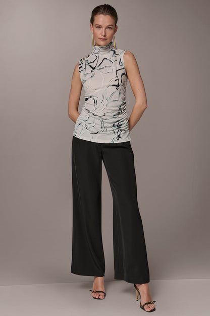 Donna Karan BUTTON SHOULDER BLOUSE