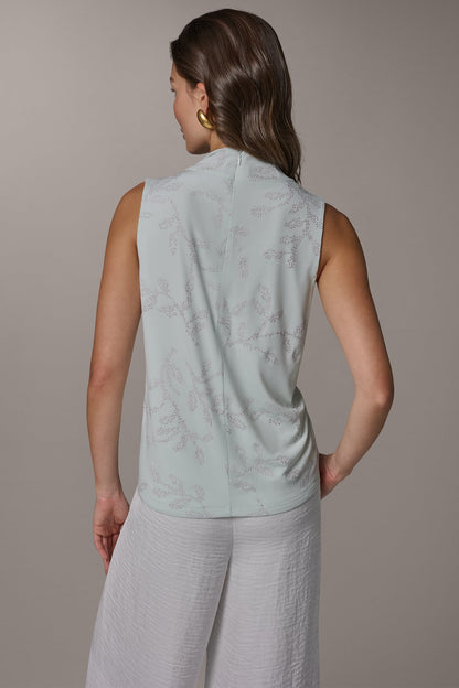 Donna Karan DRAPE TWIST SHOULDER BLOUSE