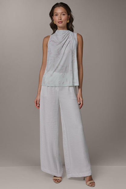 Donna Karan DRAPE TWIST SHOULDER BLOUSE