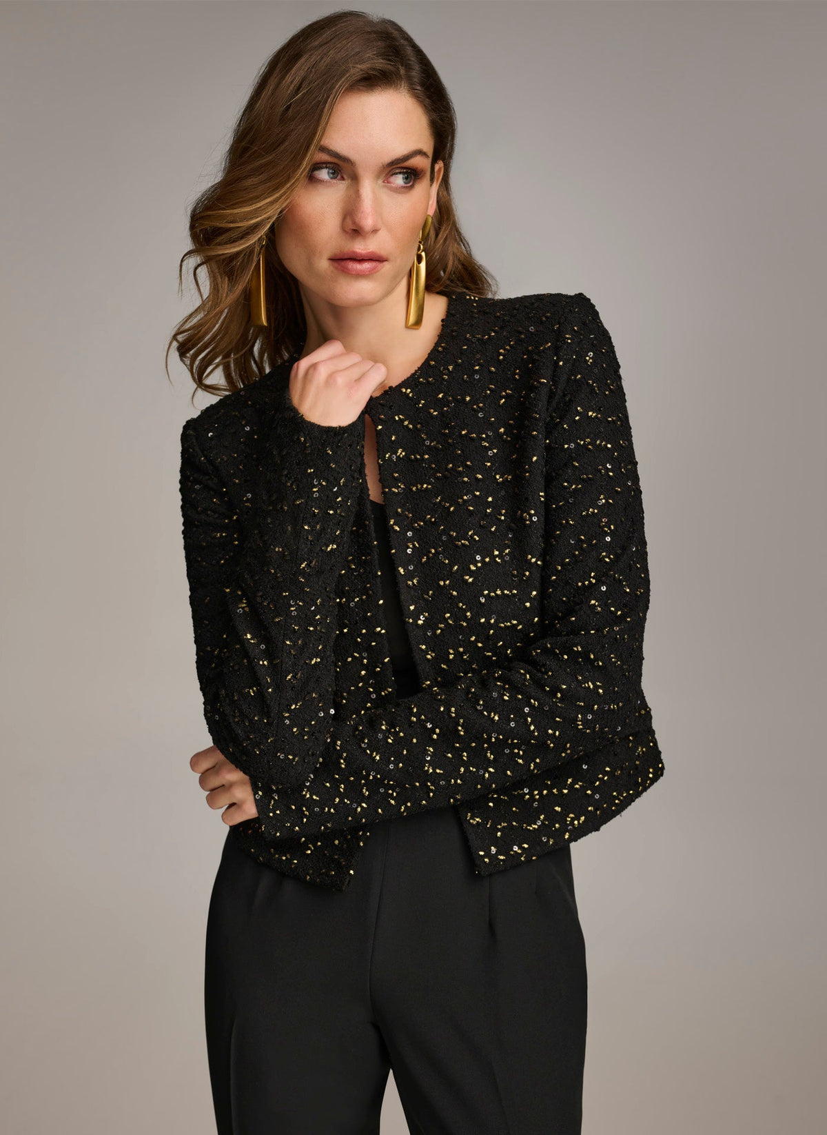 Donna Karan FOIL POPCORN JACKET