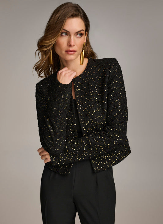 Donna Karan FOIL POPCORN JACKET