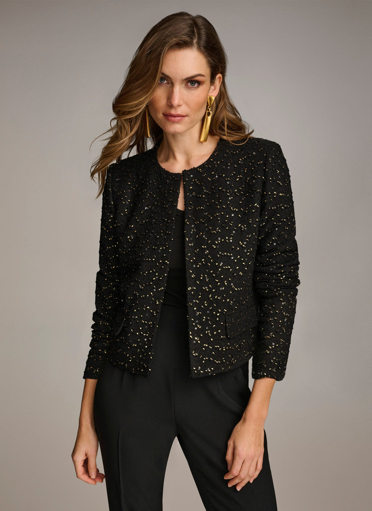 Donna Karan FOIL POPCORN JACKET