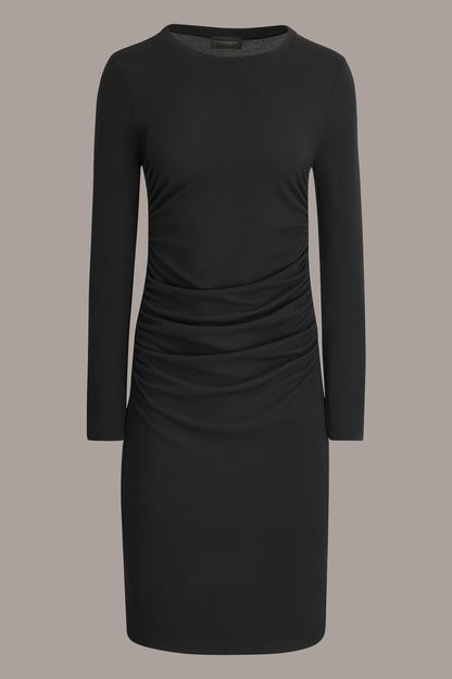 Donna Karan LONG SLEEVE RUCHED DRESS