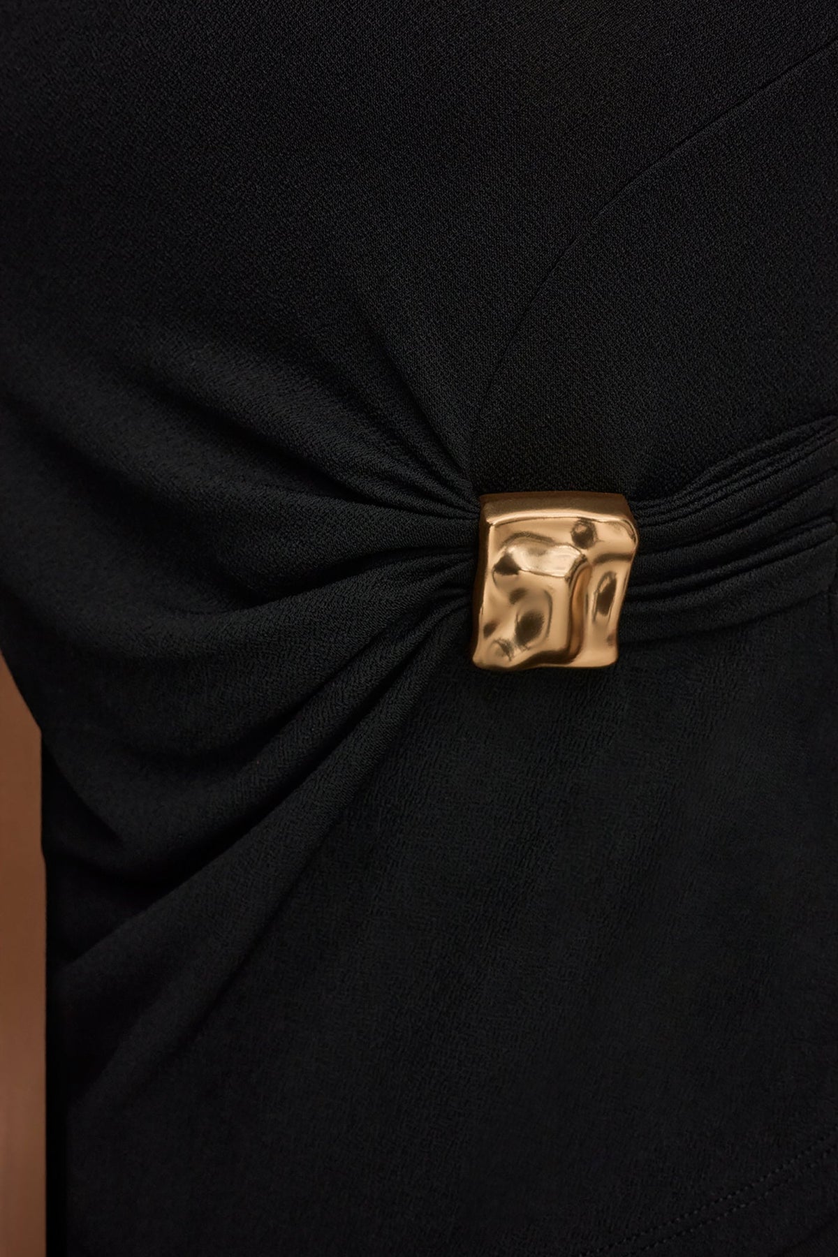 Donna Karan ASYMMETRIC RUCHED TOP