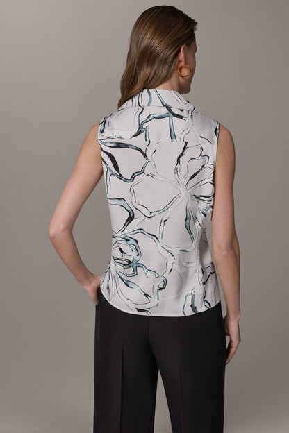 Donna Karan PRINTED BLOUSE