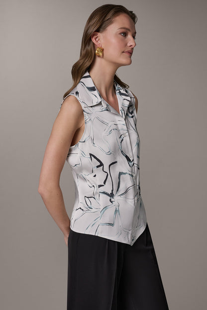 Donna Karan PRINTED BLOUSE