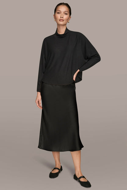 Donna Karan MOCK-NECK TOP
