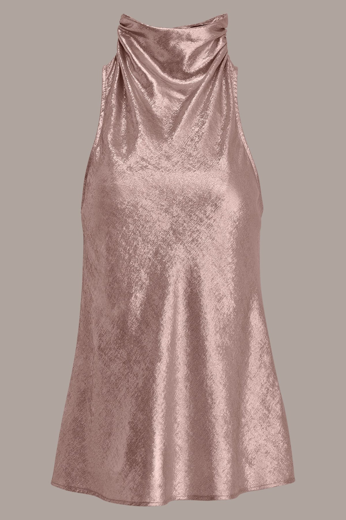 Donna Karan HIGH COWL-NECK BLOUSE