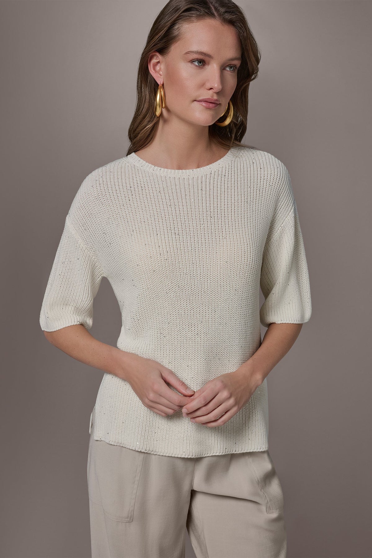 Donna Karan SEQUIN SWEATER
