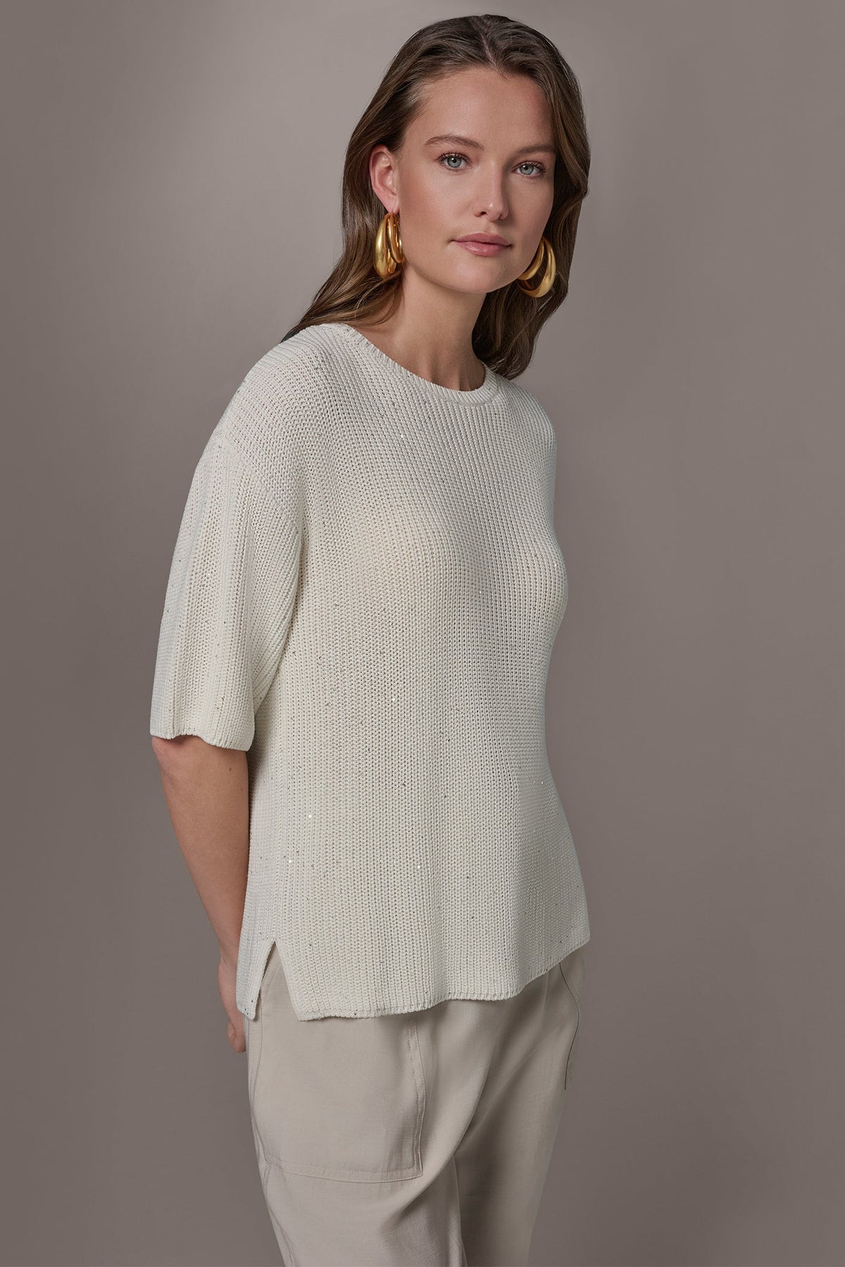 Donna Karan SEQUIN SWEATER