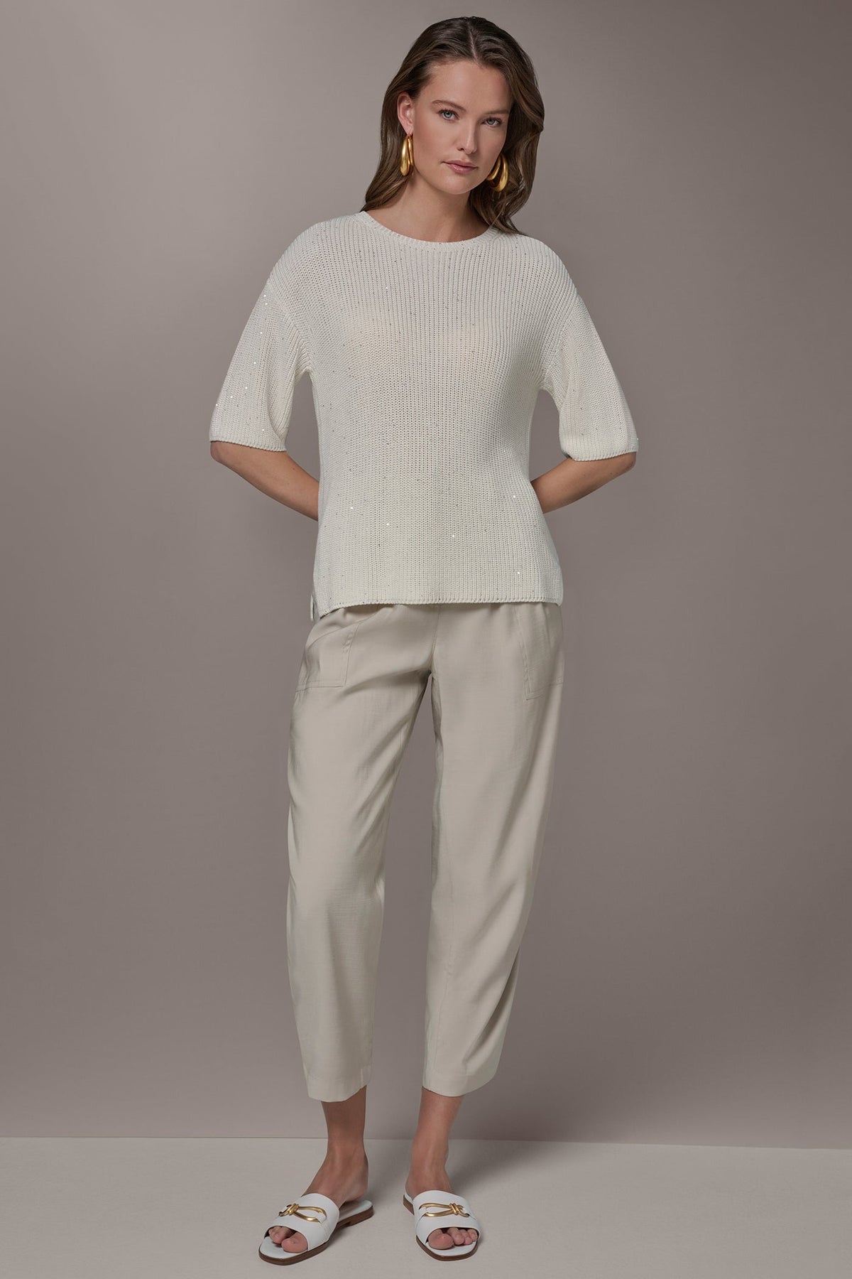 Donna Karan SEQUIN SWEATER