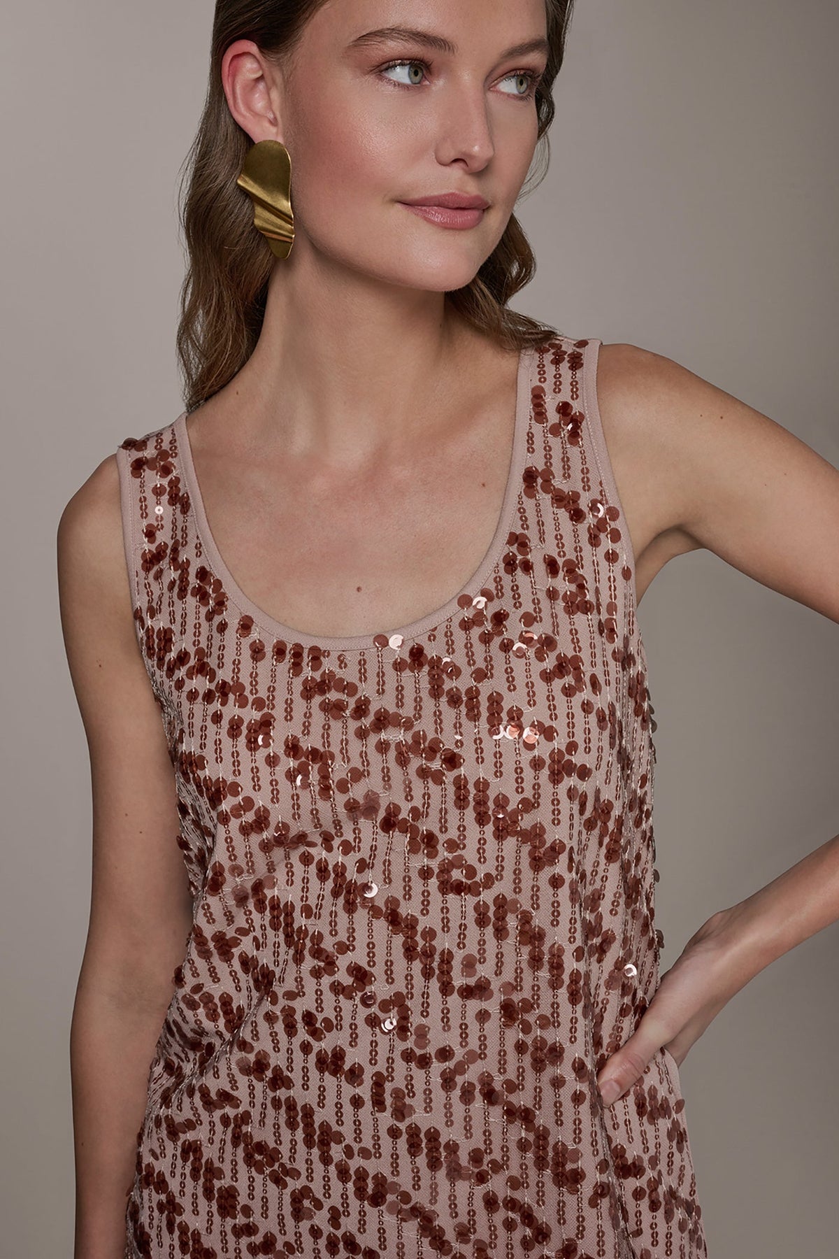 Donna Karan SEQUIN CAMISOLE