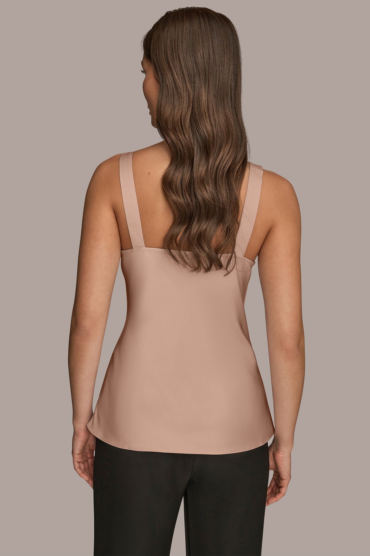 Donna Karan SATIN COWL-NECK CAMISOLE