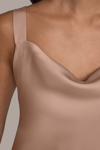 Donna Karan SATIN COWL-NECK CAMISOLE