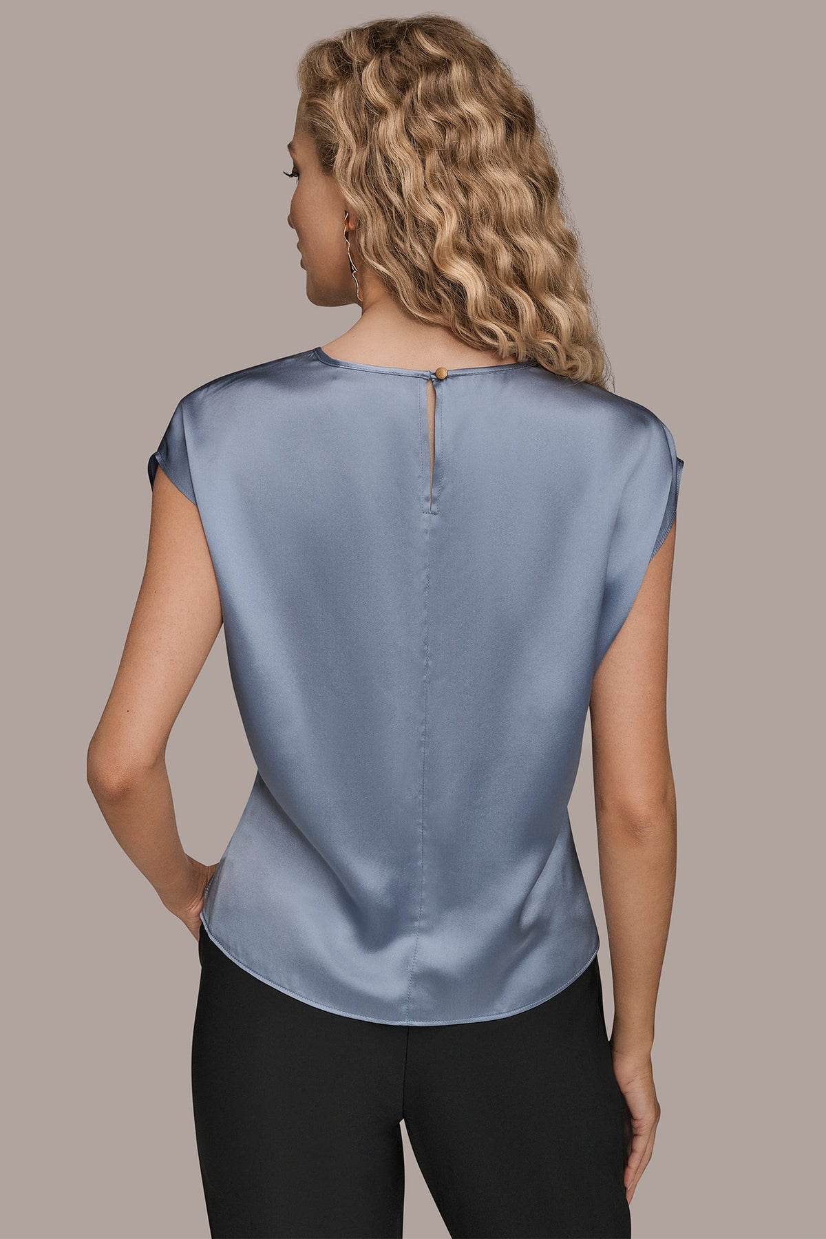 Donna Karan CAP SLEEVE BLOUSE
