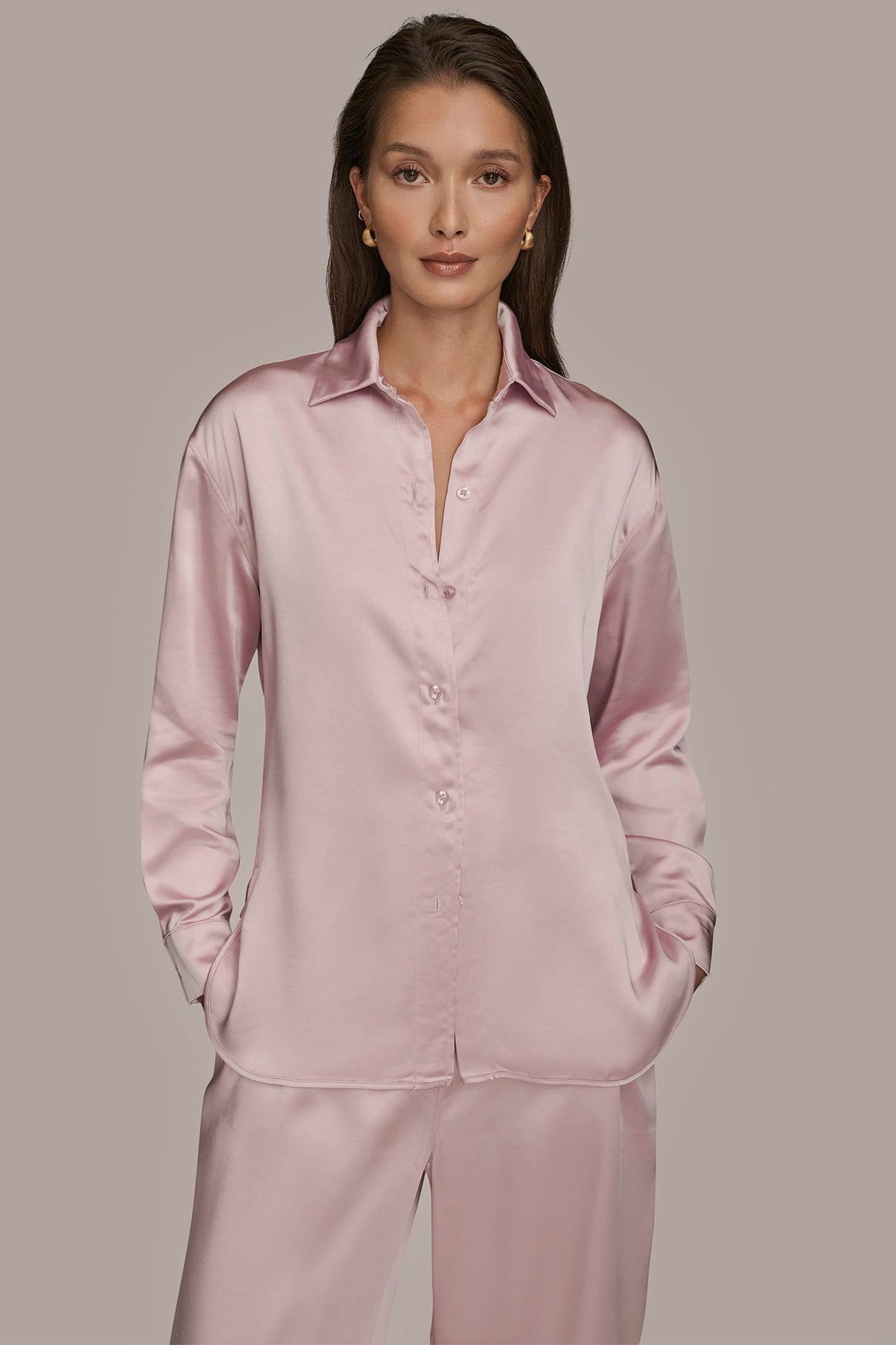 Donna Karan SATIN SHIRT