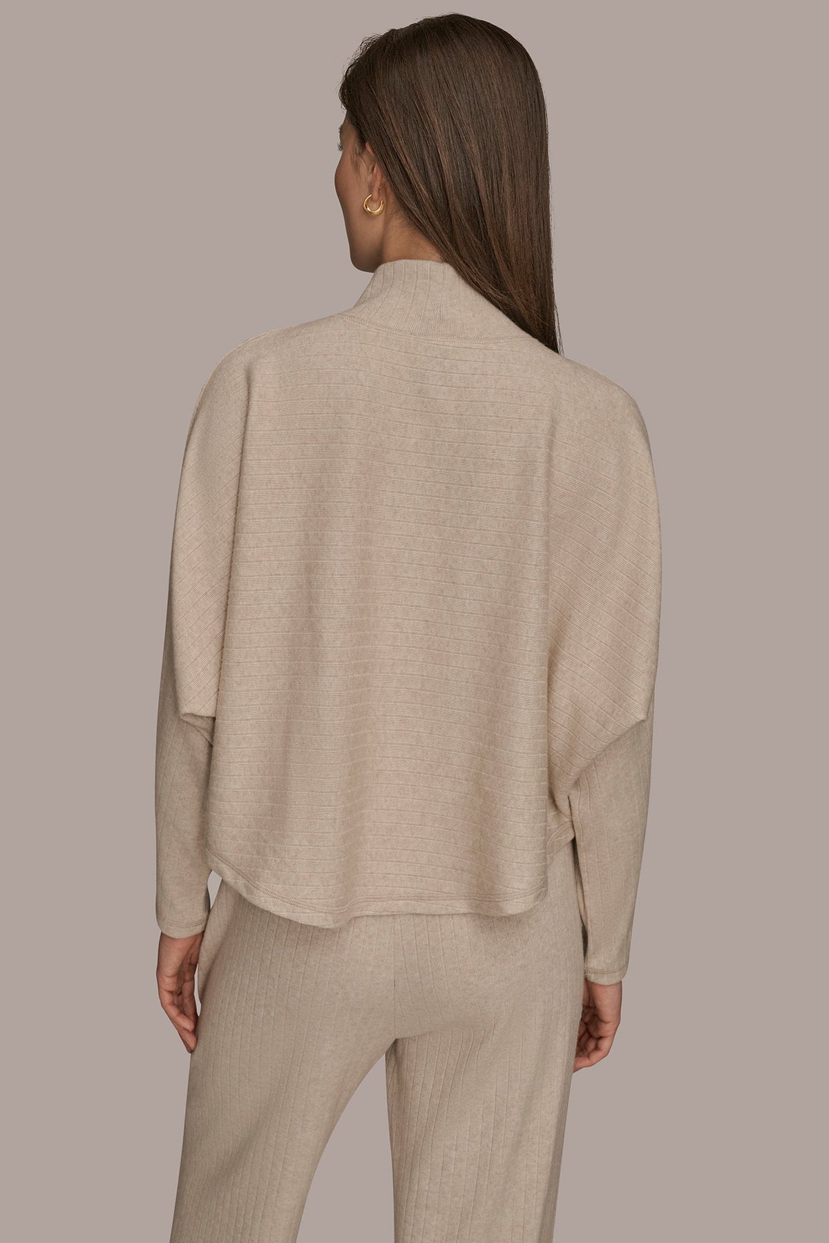 Donna Karan MOCK-NECK TOP