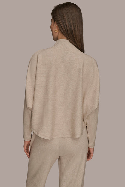 Donna Karan MOCK-NECK TOP