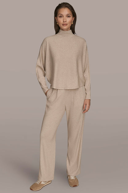 Donna Karan MOCK-NECK TOP