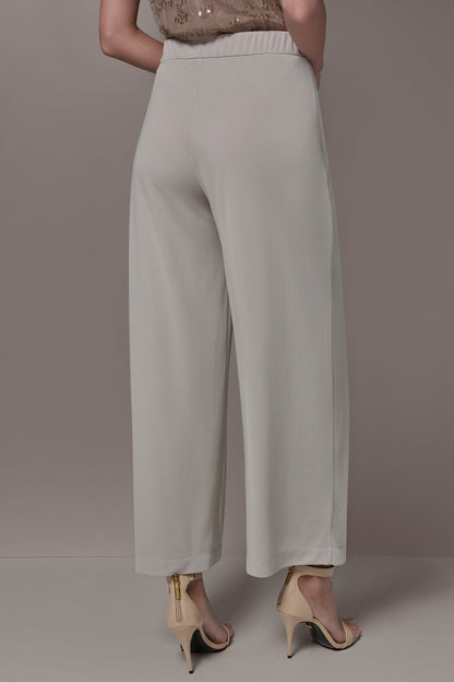 Donna Karan EXTRA HIGH-RISE WRAP OVERLAY RELAXED PANT